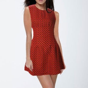 Sans Souci black and red woven dress